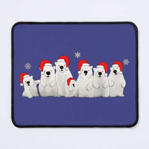 Item preview, Polar Bear Family Christmas Hats designed and sold by Nange and Gabe.