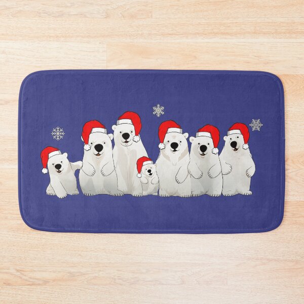 Item preview, Polar Bear Family Christmas Hats designed and sold by Nange and Gabe.