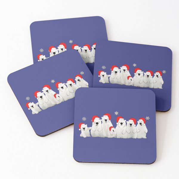 Item preview, Polar Bear Family Christmas Hats designed and sold by Nange and Gabe.