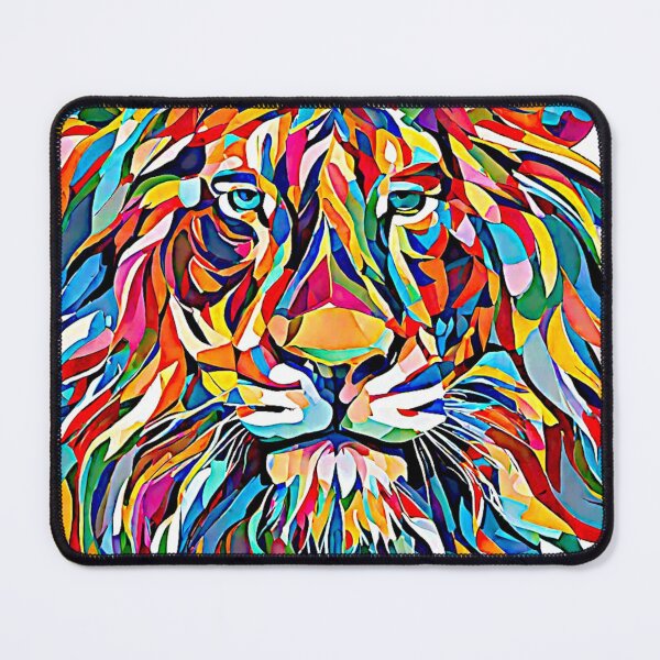 Item preview, The vector artwork of the colorful lion captivated everyone with its vibrant hues and intricate details. designed and sold by Best-Art-32.
