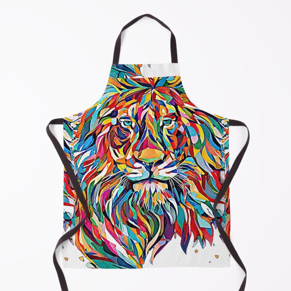 Item preview, The vector artwork of the colorful lion captivated everyone with its vibrant hues and intricate details. designed and sold by Best-Art-32.