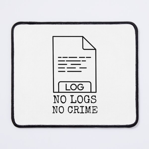 Item preview, no logs no crime designed and sold by Wordsmith-Wear.