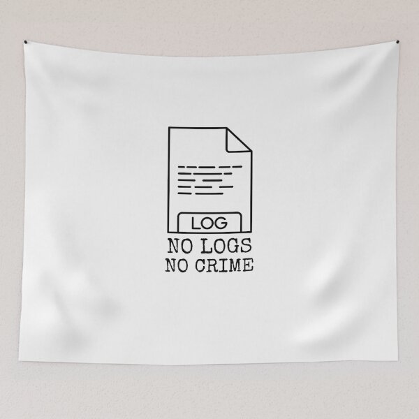 Item preview, no logs no crime designed and sold by Wordsmith-Wear.