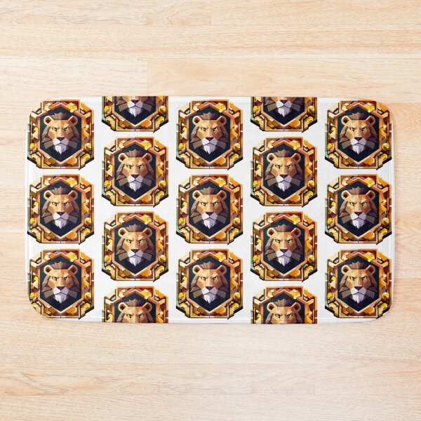 Item preview, Lion Logo Emblem Pattern designed and sold by Becooldesing.