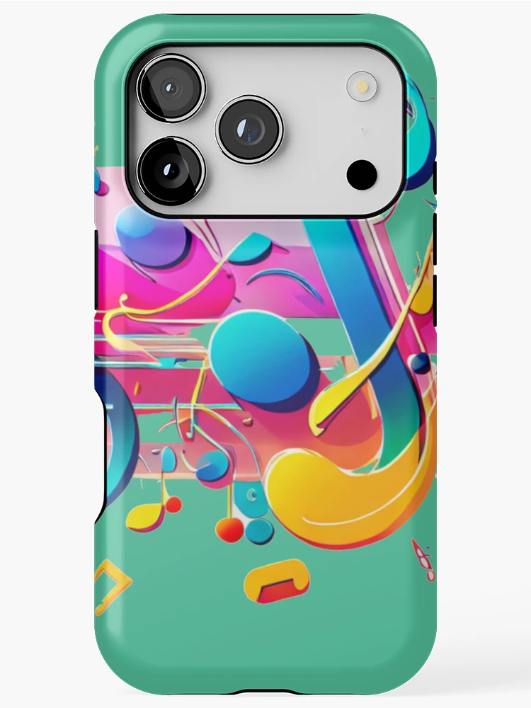 Thumbnail 1 of 4, iPhone Case, Colorful Musical Notes designed and sold by Bartłomiej Bogacz.