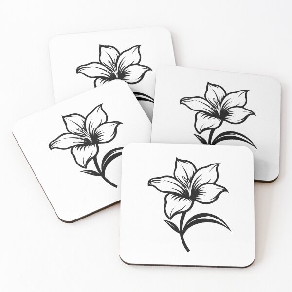 Item preview, Azalea Flower in Black and White designed and sold by Tomioka-Art.