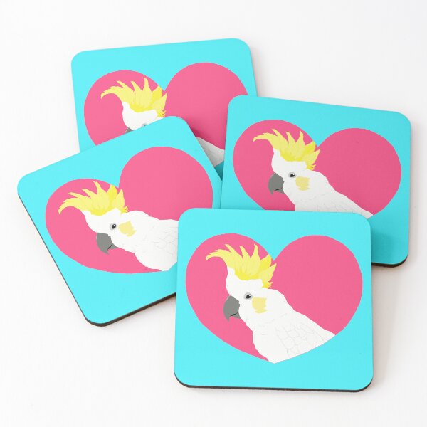 Item preview, Cockatoo in heart designed and sold by TiffinByLK.