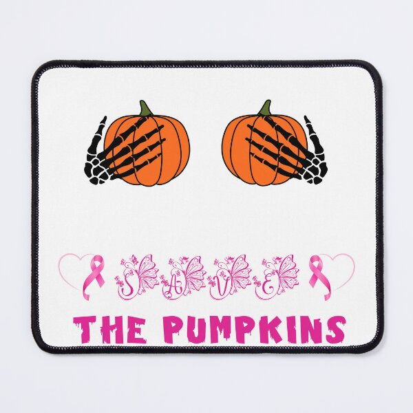 Item preview, Save The Pumpkins Pink Ribbon | Whimsical Autumn and Halloween Delights Collection, breast cancer awareness  designed and sold by Ali Doodles.