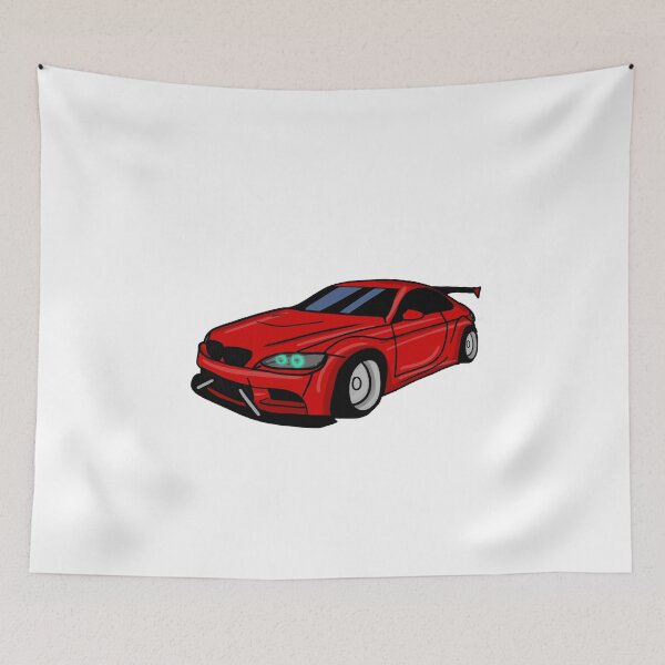 Item preview, red coupe supercar racecar sports tuning car  designed and sold by MonkiFlipp.