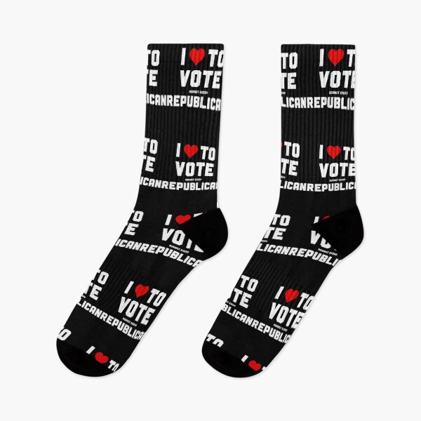 Aperçu de l'œuvre J'aime voter contre tous les républicains - Anti-conservateurs créée et vendue par elvisg03.