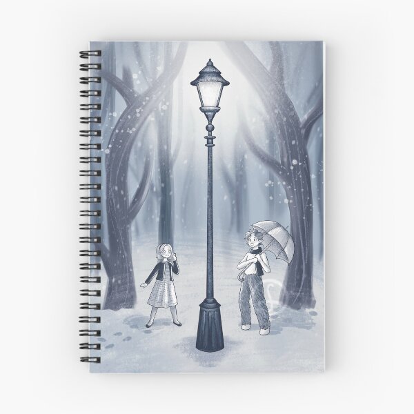 Item preview, Illustration Lucy and Tumnus on the lamppost Narnia designed and sold by Shaula-art.