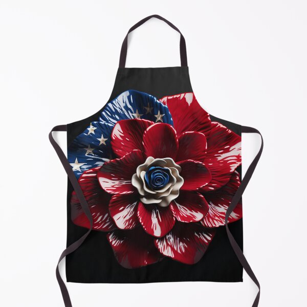 Item preview, American flag flower overlay print designed and sold by dcrc.
