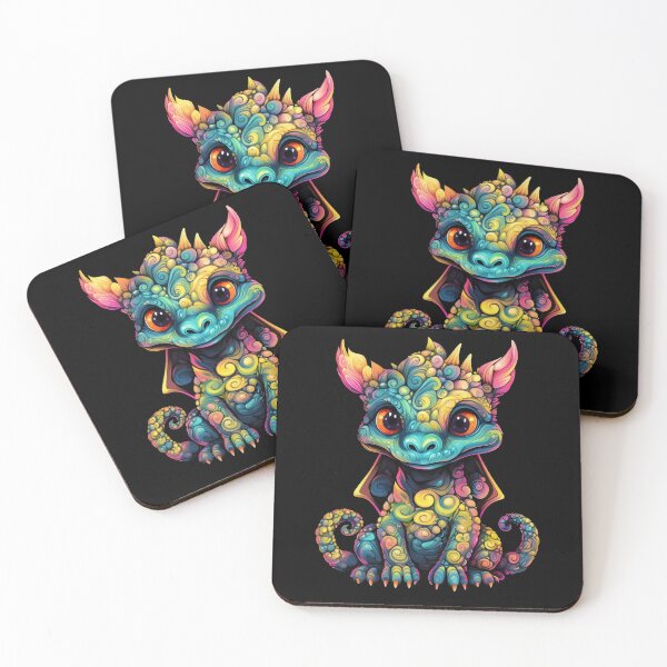 Item preview, Psychedelic Crazy Baby Dragon: Whimsical Firestarter designed and sold by PsyCloth.