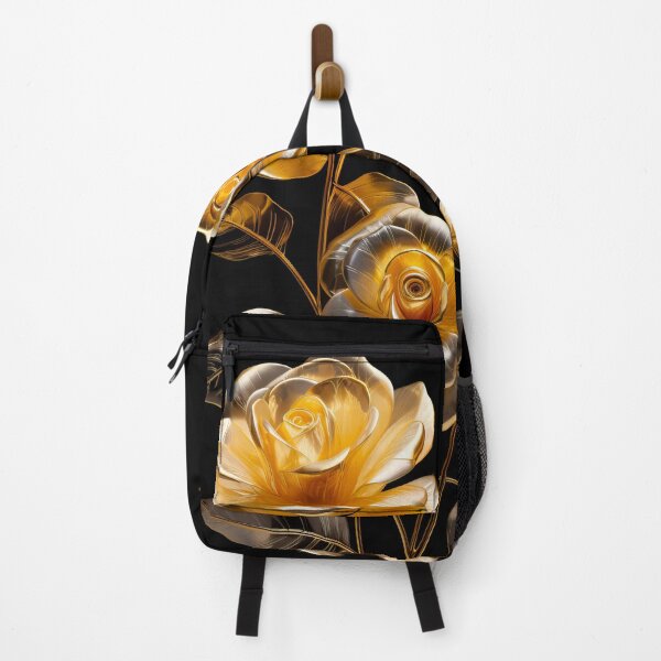Item preview, Beautiful Golden Roses on Black designed and sold by MargaretWiktor.