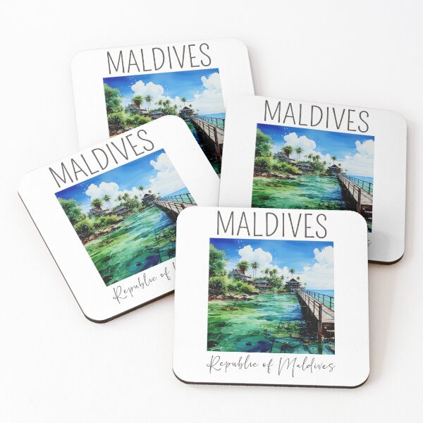 Item preview,  Watercolor Design of the Maldives designed and sold by Sketch-Shack.