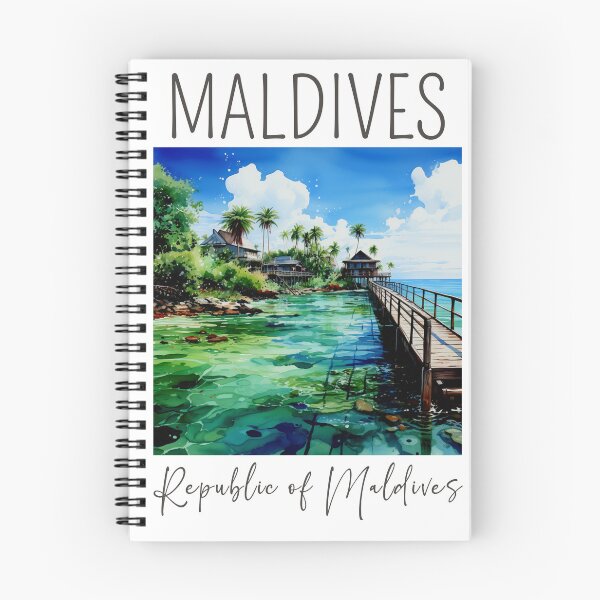 Item preview,  Watercolor Design of the Maldives designed and sold by Sketch-Shack.