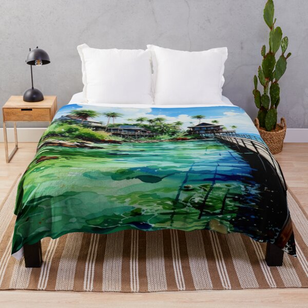 Item preview, Watercolor Design of the Maldives designed and sold by Sketch-Shack.
