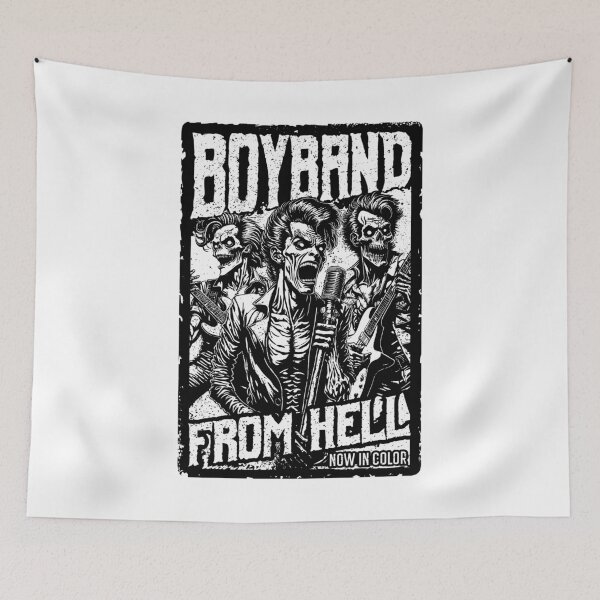Item preview, Music Halloween Funny Retro Zombie Band Horror Movie Poster designed and sold by GrandeDuc.