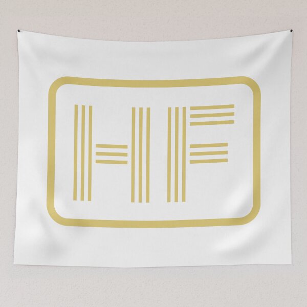 Item preview, HF Initials Gold Geometric Letters designed and sold by Jeallan Designs.