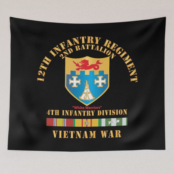 Item preview, Army - 2nd Bn 12th Inf - 4th Infantry Div w VN Svc Ribbons X 300 designed and sold by Military Insignia Products.