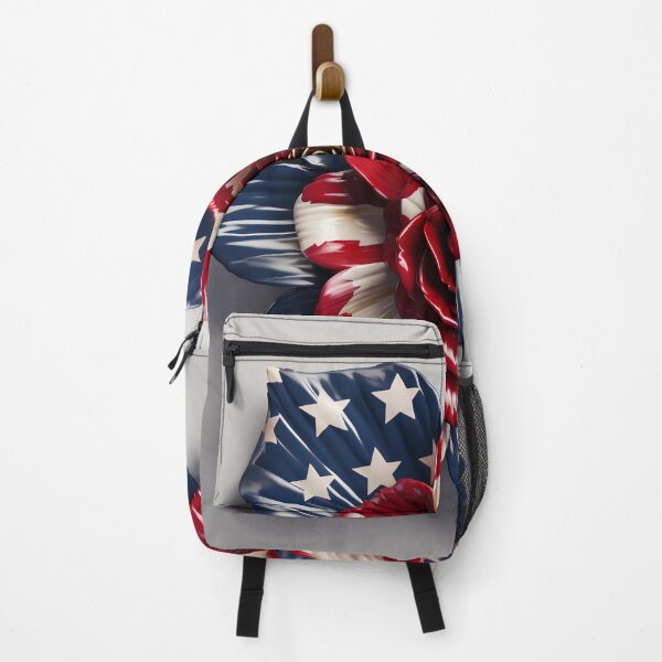 Item preview, American flag flower overlay print designed and sold by dcrc.