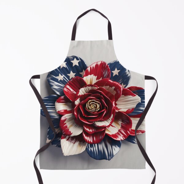 Item preview, American flag flower overlay print designed and sold by dcrc.