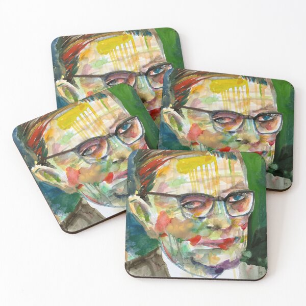 Item preview, SARTRE - watercolor portrait .6 designed and sold by lautir.