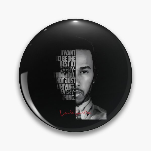 Item preview, Black and white Lewis Hamilton motivational quote. designed and sold by LavaAryana.