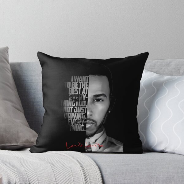 Item preview, Black and white Lewis Hamilton motivational quote. designed and sold by LavaAryana.