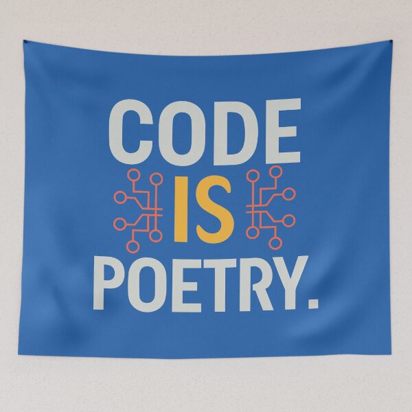 Item preview, Code is poetry designed and sold by RocketArtInd.