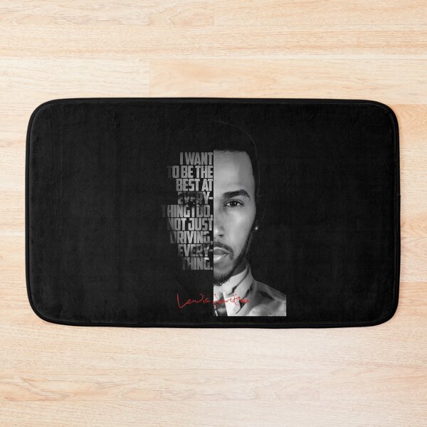 Item preview, Black and white Lewis Hamilton motivational quote. designed and sold by LavaAryana.