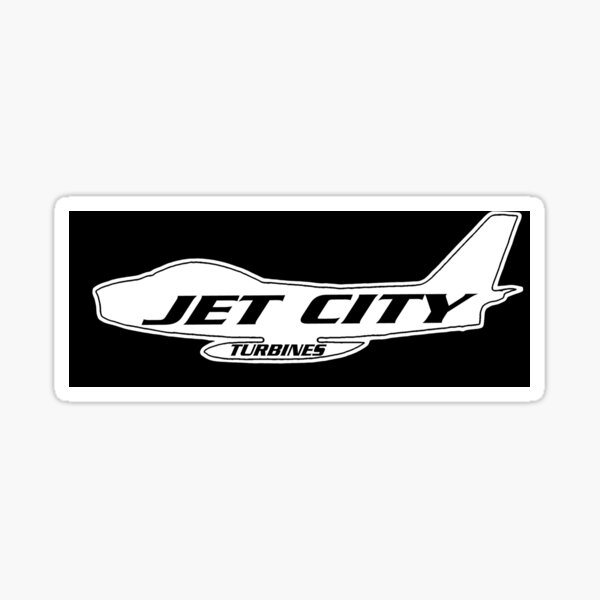 Jet City Sticker for Sale by roperglass