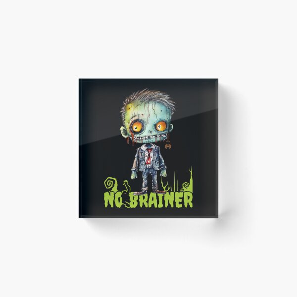 Item preview, No Brainer Zombie Boy - Halloween Zombie Gift designed and sold by InkyGenies.
