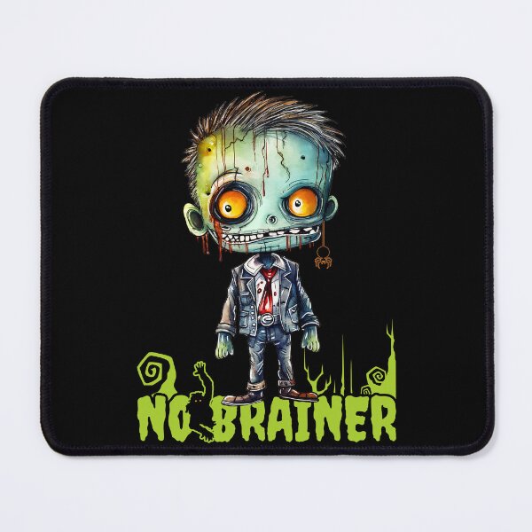 Item preview, No Brainer Zombie Boy - Halloween Zombie Gift designed and sold by InkyGenies.