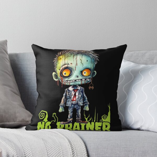 Item preview, No Brainer Zombie Boy - Halloween Zombie Gift designed and sold by InkyGenies.