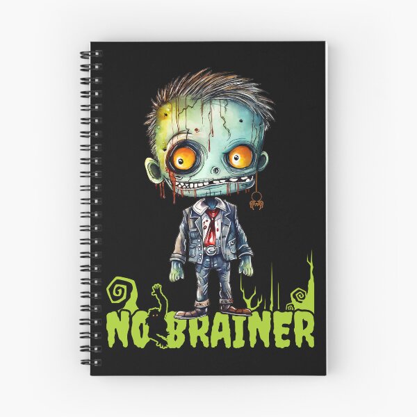 Item preview, No Brainer Zombie Boy - Halloween Zombie Gift designed and sold by InkyGenies.