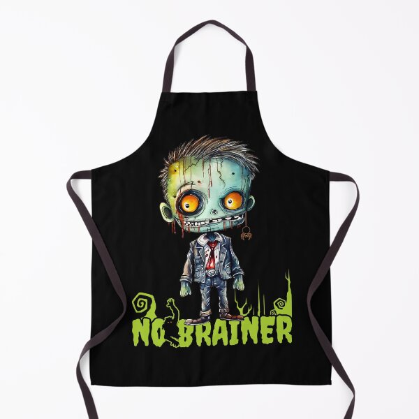 Item preview, No Brainer Zombie Boy - Halloween Zombie Gift designed and sold by InkyGenies.
