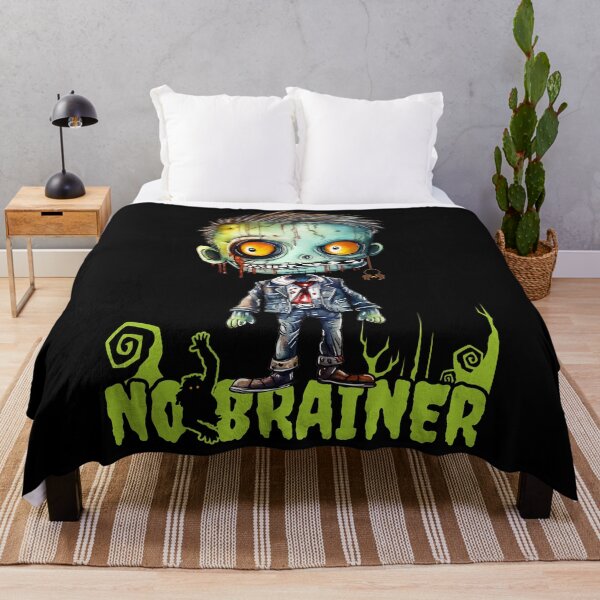 Item preview, No Brainer Zombie Boy - Halloween Zombie Gift designed and sold by InkyGenies.