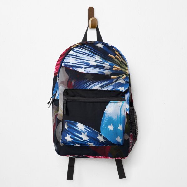 Item preview, american flag flower overlay print designed and sold by dcrc.