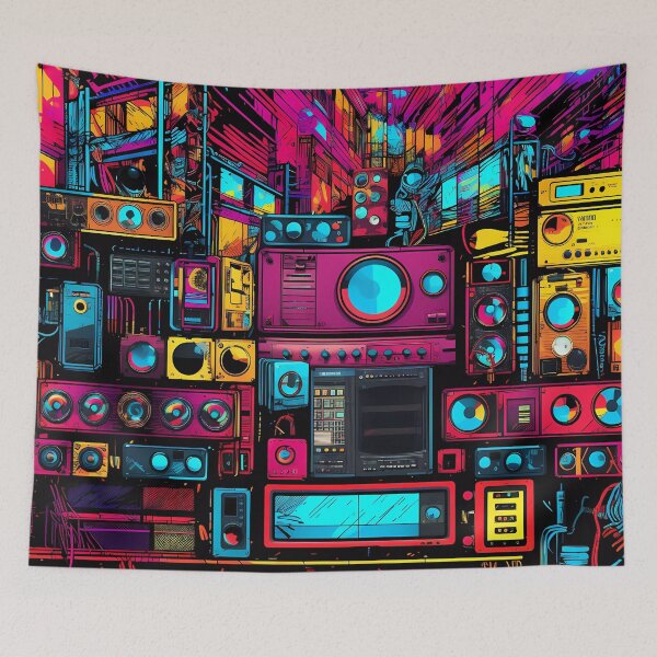 Item preview, "Jungle Beats and Neon Streets" designed and sold by Art-Vortex-fr.