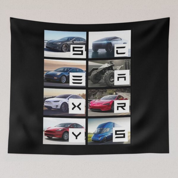 Item preview, Tesla - SEXY CARS Model S, 3, X, Y, Cybertruck, ATV, Roadster, Semi designed and sold by WigOutlet.