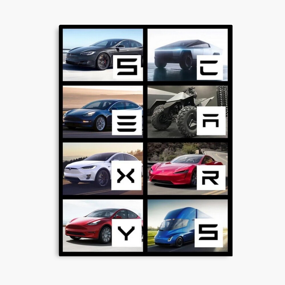 Tesla - SEXY CARS Model S, 3, X, Y, Cybertruck, ATV, Roadster, Semi