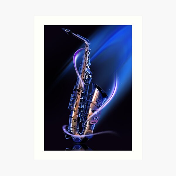 Magical Saxophone Art Print