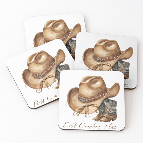 Item preview, First cowboy hat designed and sold by whitebirchmerch.