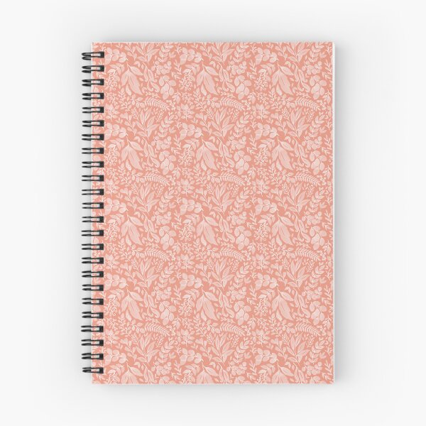 Item preview, Leaves Seamless Pattern on Salmon Background (White) designed and sold by JoelmaQ.