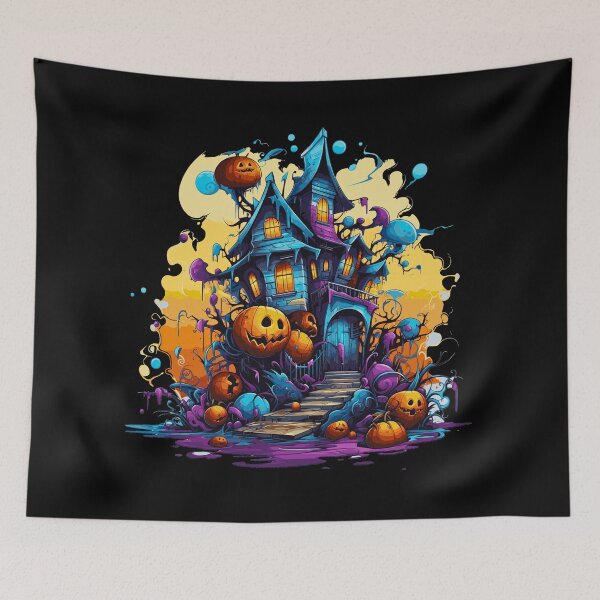 Item preview, Halloween Castle Pumpkins | Whimsical Autumn and Halloween Delights Collection designed and sold by Ali Doodles.