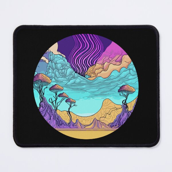 Item preview, Psychedelic Sky over Desert and Valley designed and sold by MindenBrings.