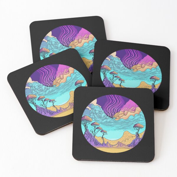 Item preview, Psychedelic Sky over Desert and Valley designed and sold by MindenBrings.