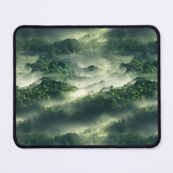 Item preview, Green forest - rainforest in the fog designed and sold by Jackflash2023.