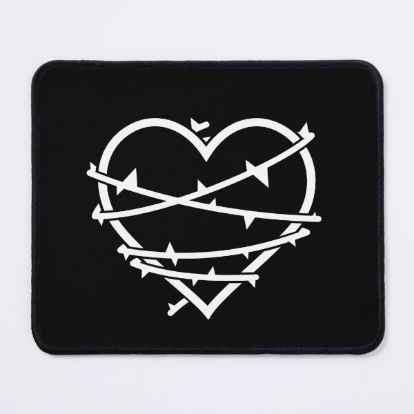 Item preview, Minimalist White Heart in Thorns designed and sold by RiciPaneto.
